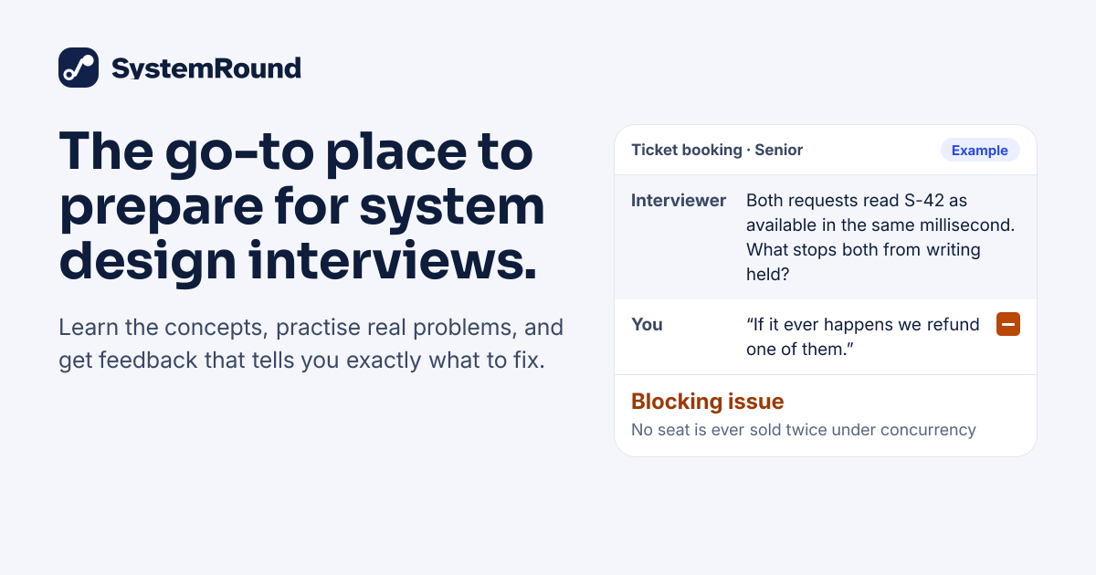 Design Ticketmaster: system design interview solution · SystemRound Learn